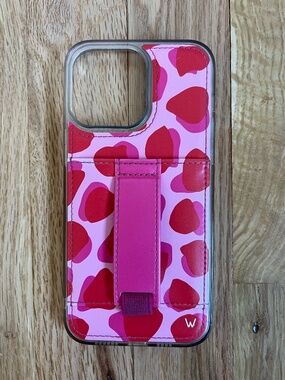 Wildflower Pink Heart iPhone Case w Strap Y2K Cute